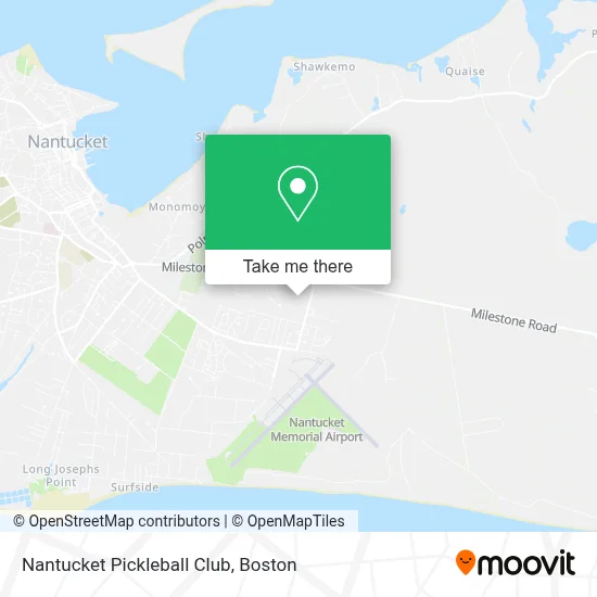 Nantucket Pickleball Club map