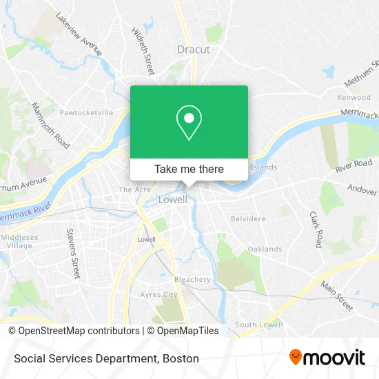 Social Services Department map