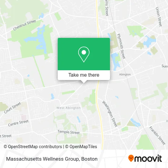 Massachusetts Wellness Group map