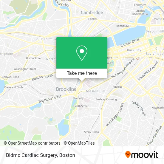 Bidmc Cardiac Surgery map