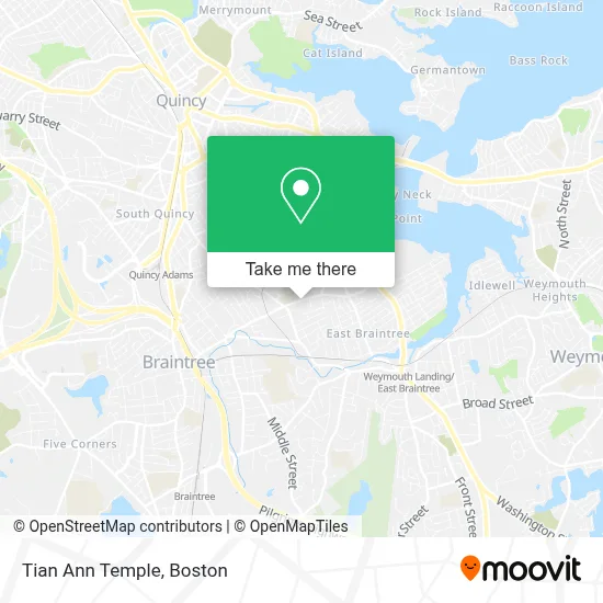 Tian Ann Temple map