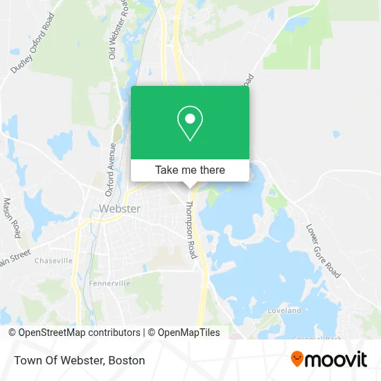 Town Of Webster map