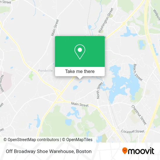 Off Broadway Shoe Warehouse map