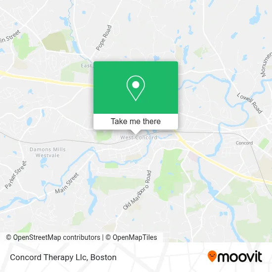 Concord Therapy Llc map