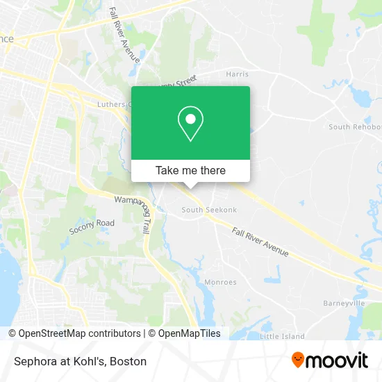 Sephora at Kohl's map