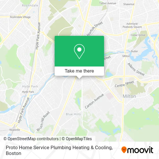 Proto Home Service Plumbing Heating & Cooling map