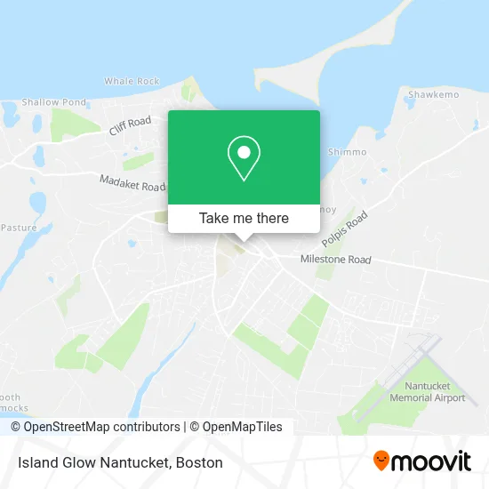 Island Glow Nantucket map