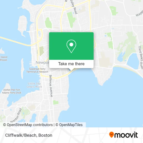 Cliffwalk/Beach map