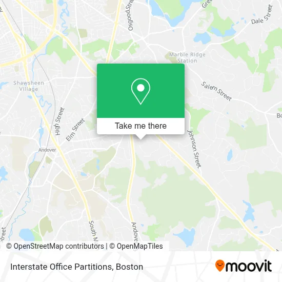 Interstate Office Partitions map