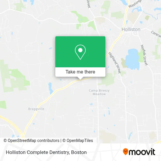 Holliston Complete Dentistry map