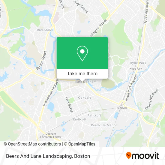 Beers And Lane Landscaping map