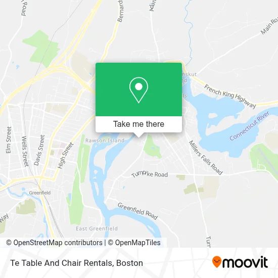 Te Table And Chair Rentals map