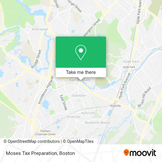 Moses Tax Preparation map