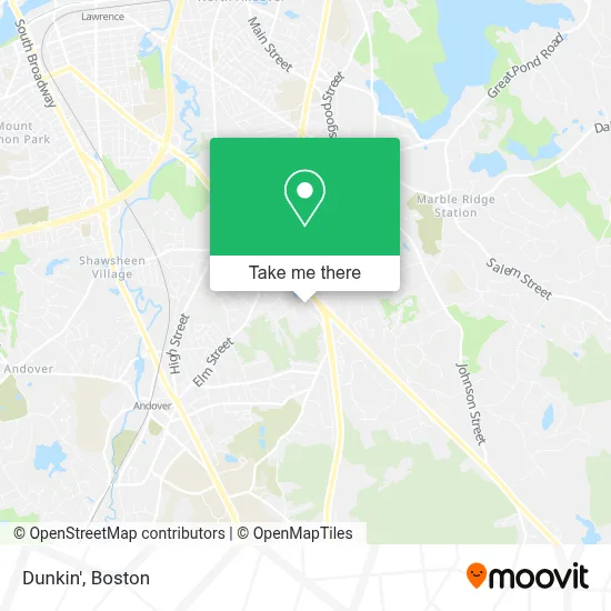 Dunkin' map