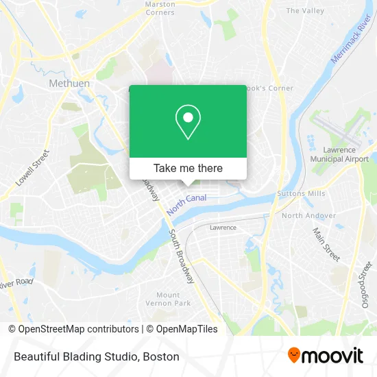 Beautiful Blading Studio map