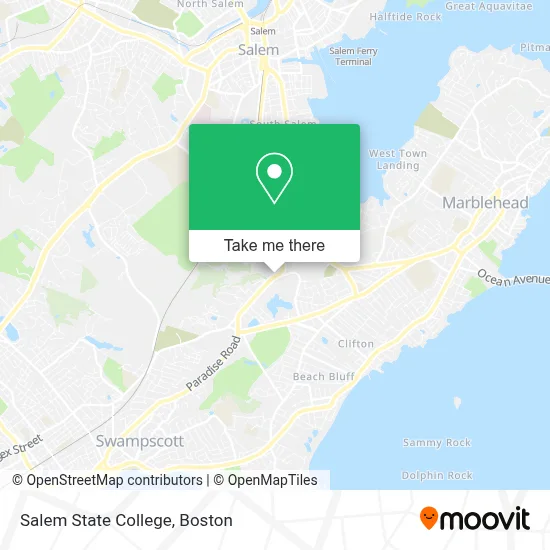 Salem State College map