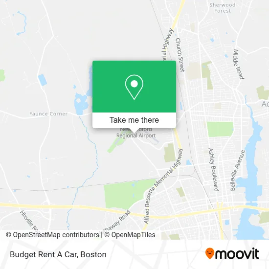 Budget Rent A Car map