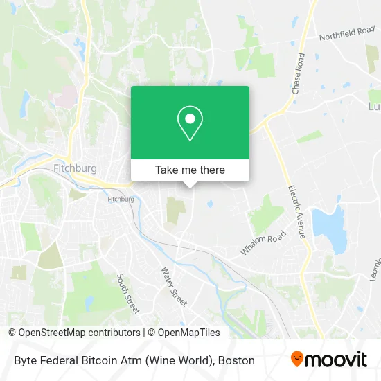 Byte Federal Bitcoin Atm (Wine World) map