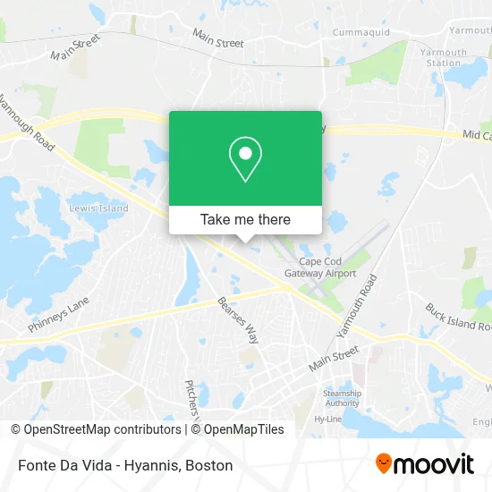 Fonte Da Vida - Hyannis map