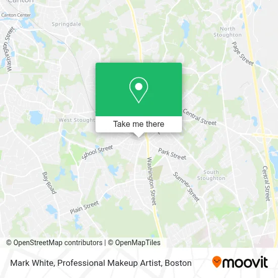 Mark White, Professional Makeup Artist map