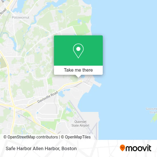 Safe Harbor Allen Harbor map
