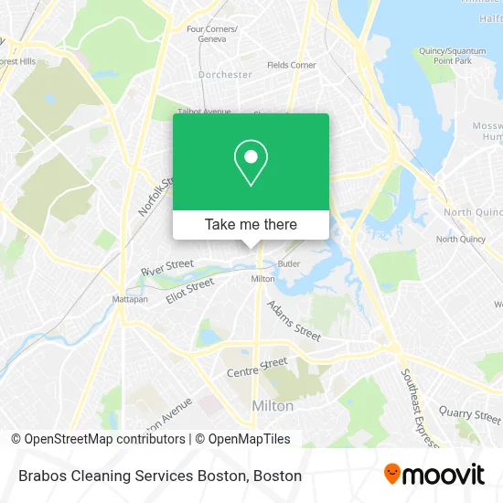 Brabos Cleaning Services Boston map