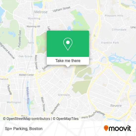 Sp+ Parking map