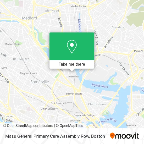 Mass General Primary Care Assembly Row map