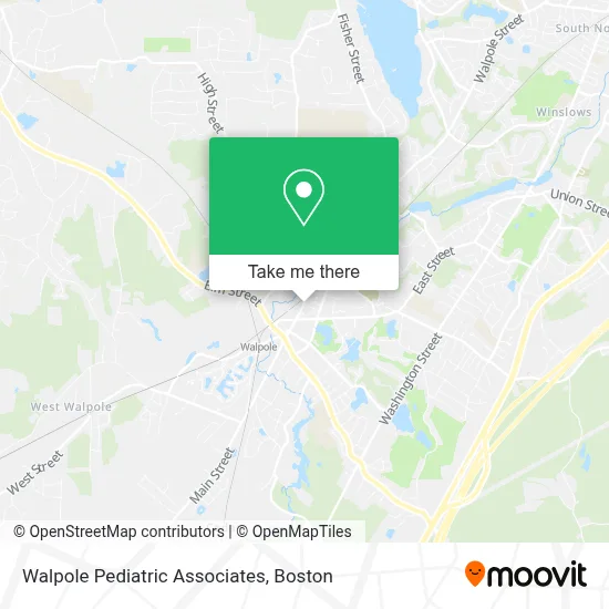 Walpole Pediatric Associates map