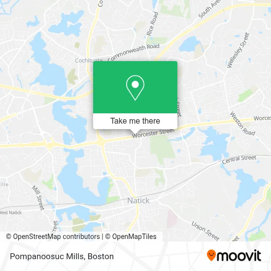 Pompanoosuc Mills map