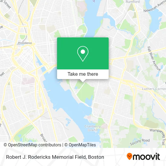 Robert J. Rodericks Memorial Field map