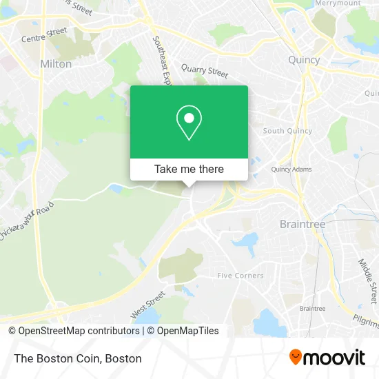 The Boston Coin map