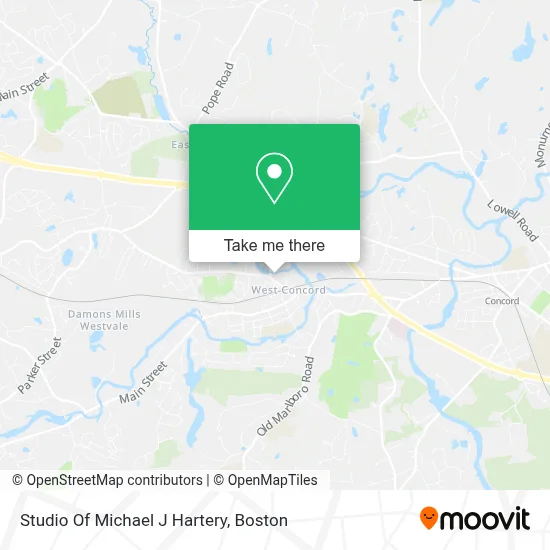 Studio Of Michael J Hartery map