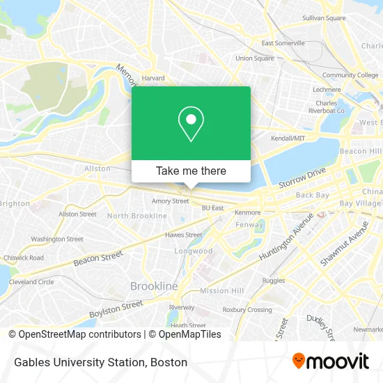 Gables University Station map