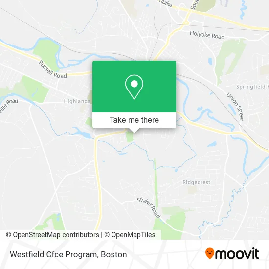 Westfield Cfce Program map