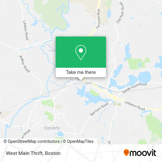 West Main Thrift map