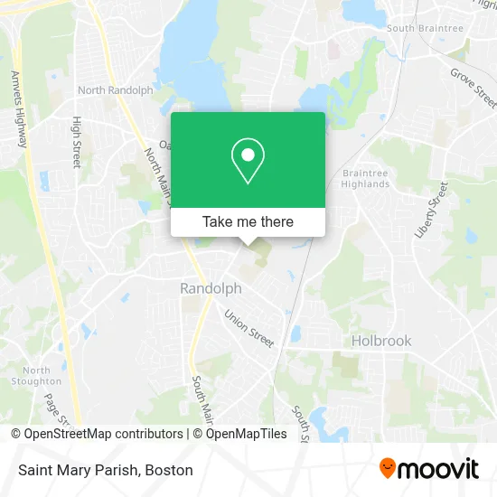 Saint Mary Parish map