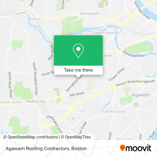 Agawam Roofing Contractors map
