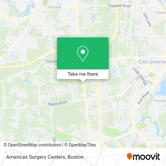 Americas Surgery Centers map