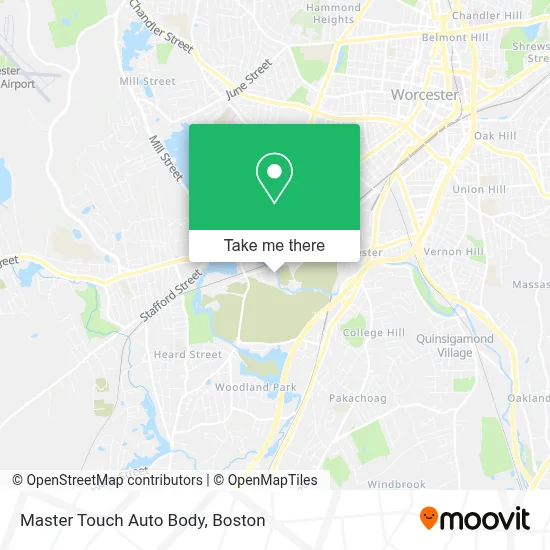 Master Touch Auto Body map
