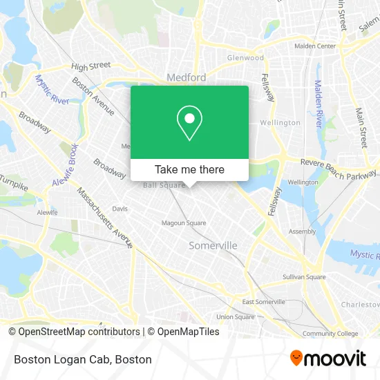 Boston Logan Cab map