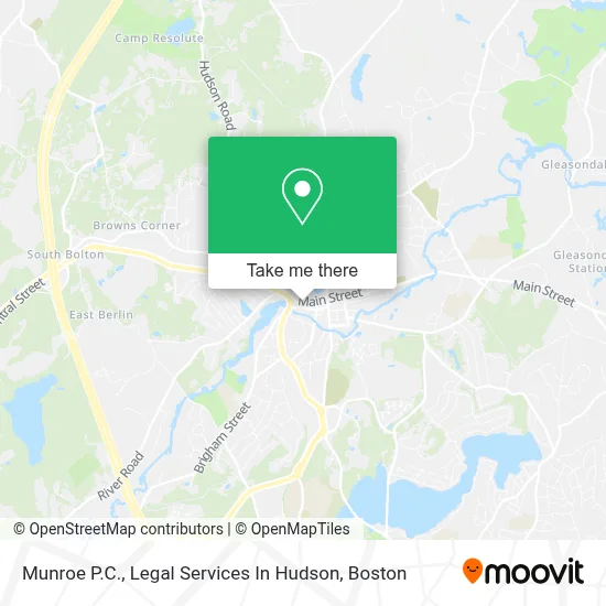 Munroe P.C., Legal Services In Hudson map