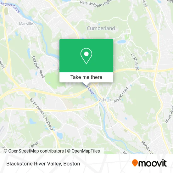 Blackstone River Valley map
