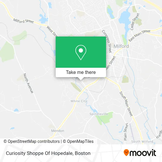 Curiosity Shoppe Of Hopedale map
