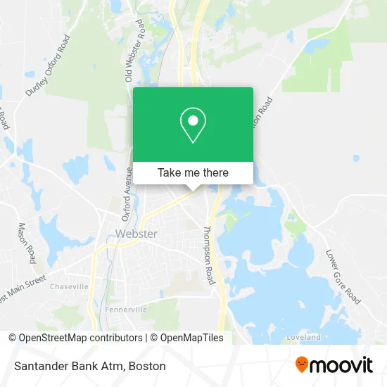 Santander Bank Atm map