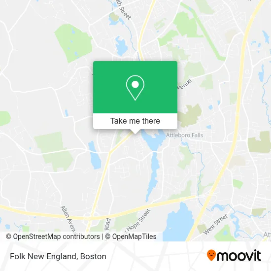 Folk New England map