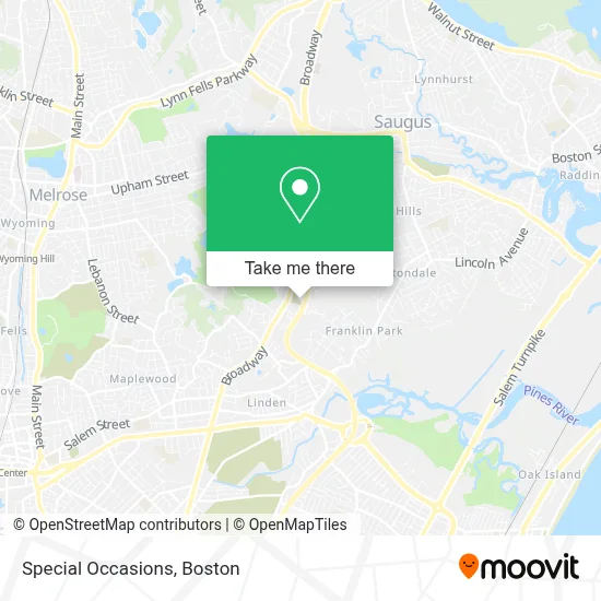 Special Occasions map