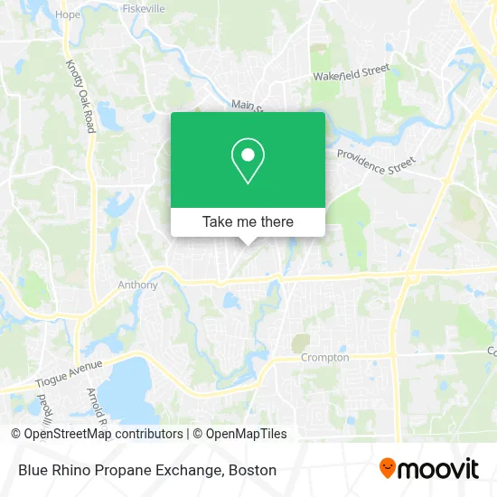 Blue Rhino Propane Exchange map