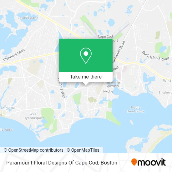 Paramount Floral Designs Of Cape Cod map