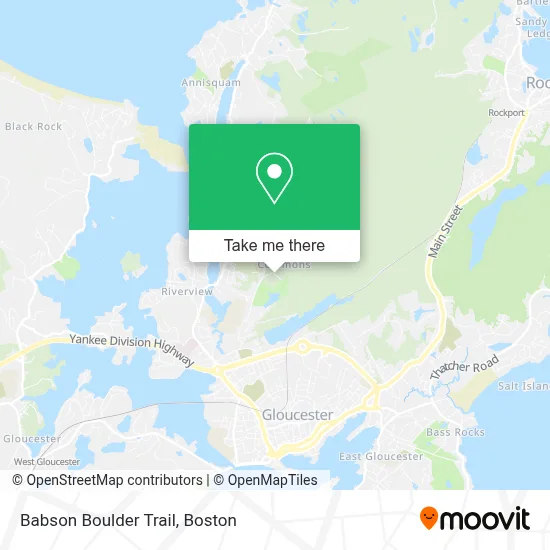 Babson Boulder Trail map